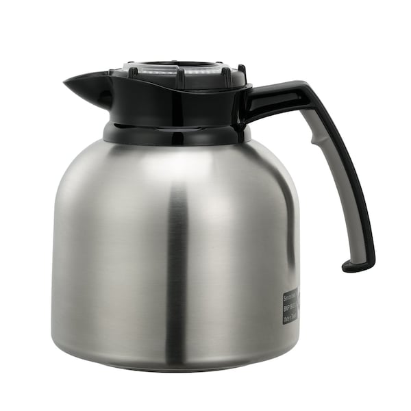 Brew N' Pour Stainless Vacuum Insulated Decanter with Timer, 1.9L, Brushed
